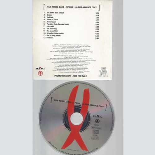CD--PROMO--JULE NEIGEL BAND--SPHINX