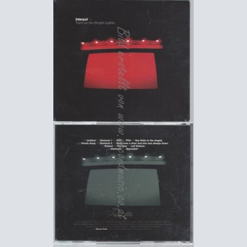 CD--INTERPOL -- --- TURN ON THE BRIGHT LIGHTS --JAPNA+OBI