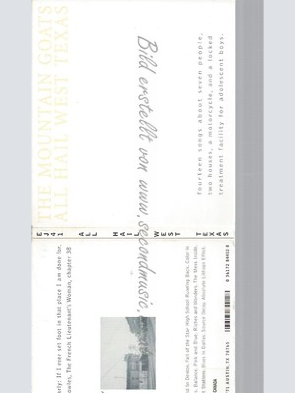 CD--MOUNTAIN GOATS -- -- ALL HAIL WEST TEXAS