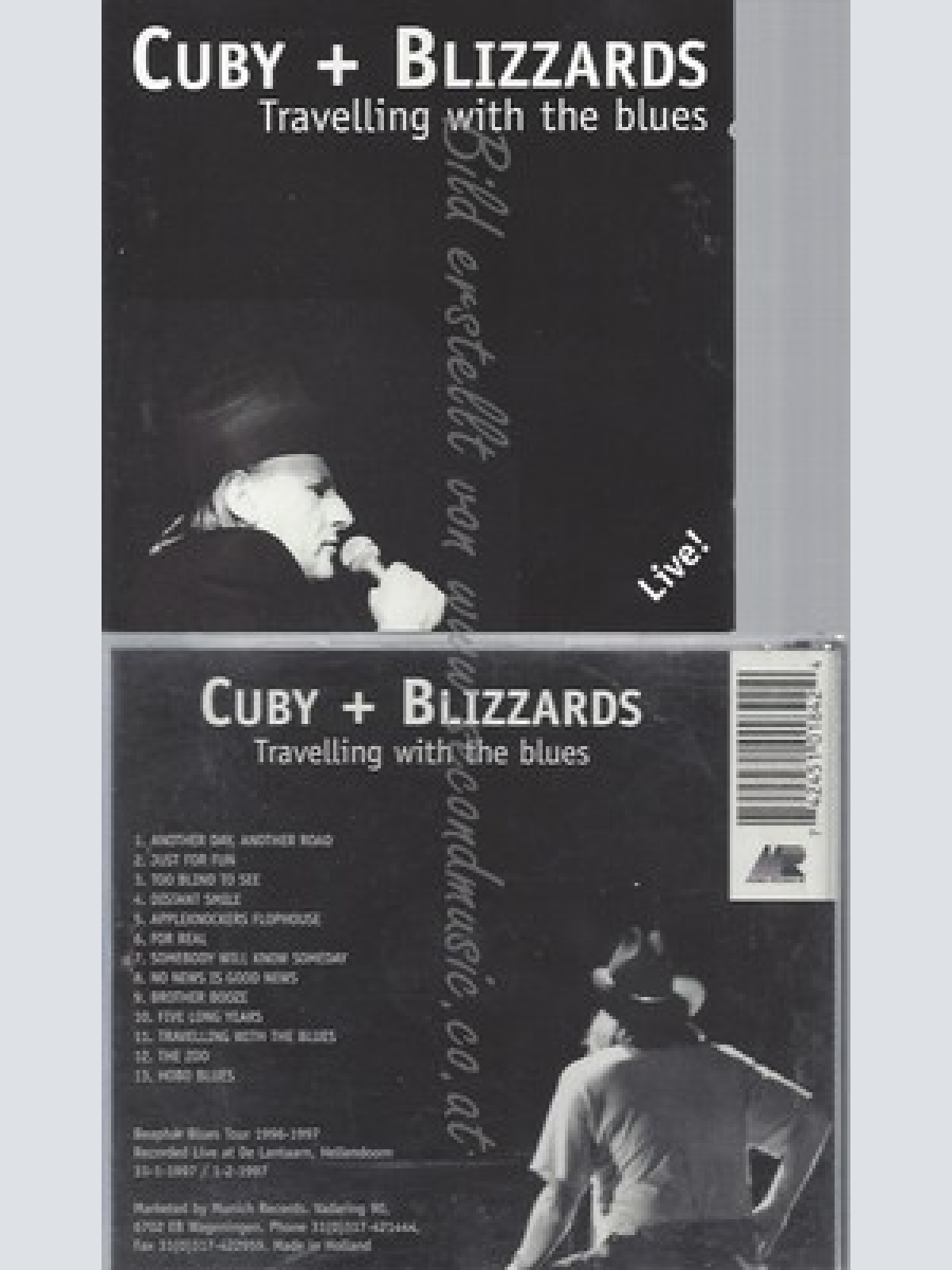 CD--CUBY & THE BLIZZARDS -- -- TRAVELLING WITH THE BLUES