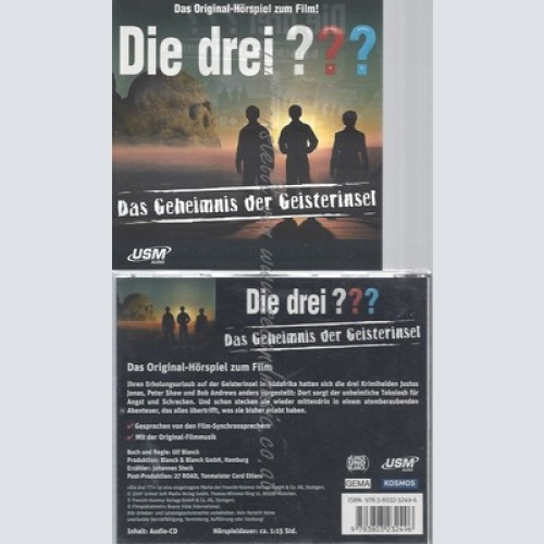CD--DIE DREI  --DAS GEHEIMNISS DER GEISTERINSEL