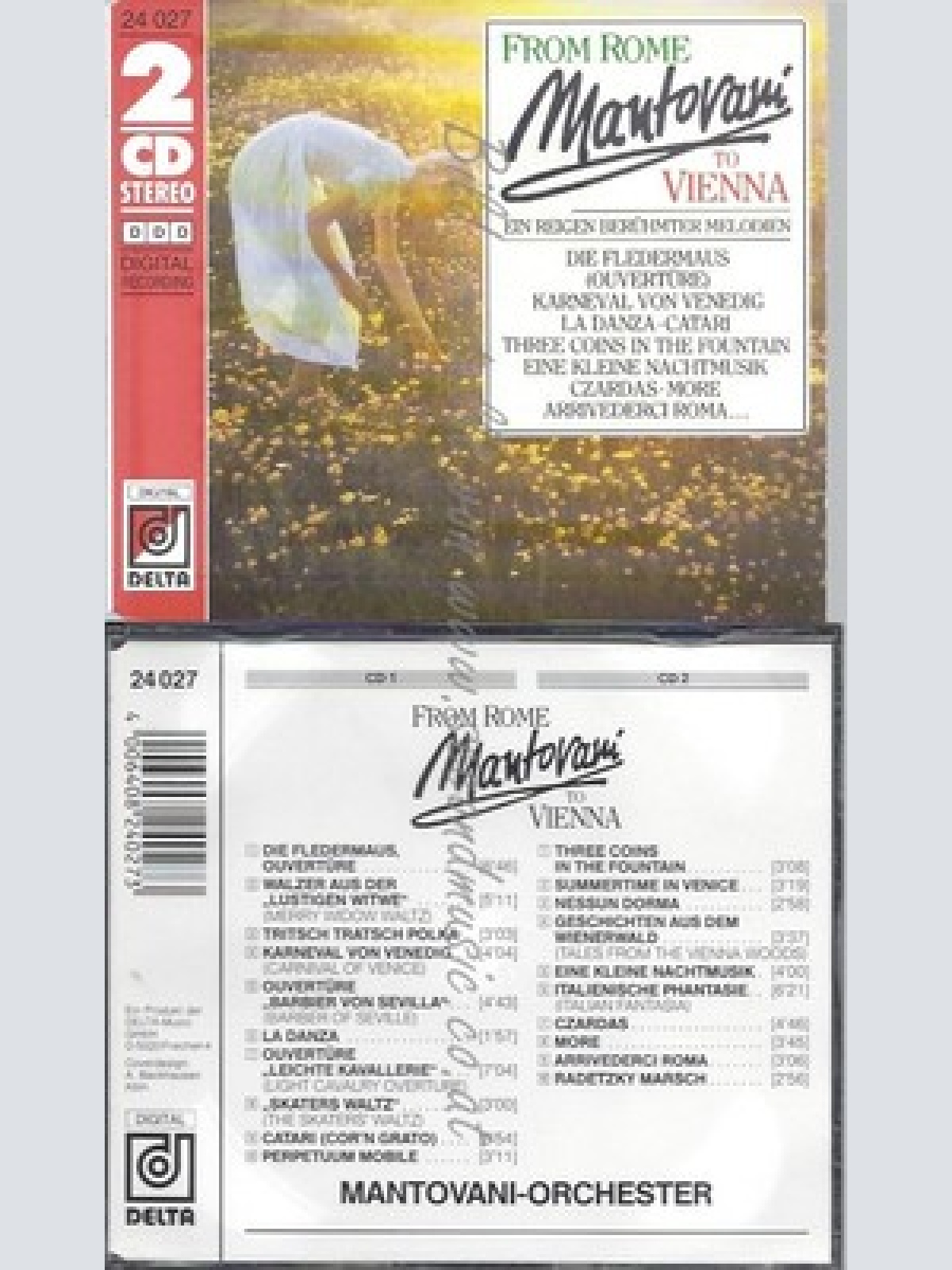 CD--MANTOVANI -- --CD -- MANTOVANI-FROM ROME TO VIENNA