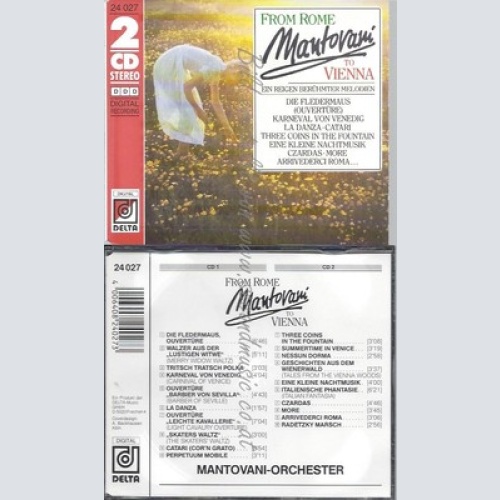 CD--MANTOVANI -- --CD -- MANTOVANI-FROM ROME TO VIENNA