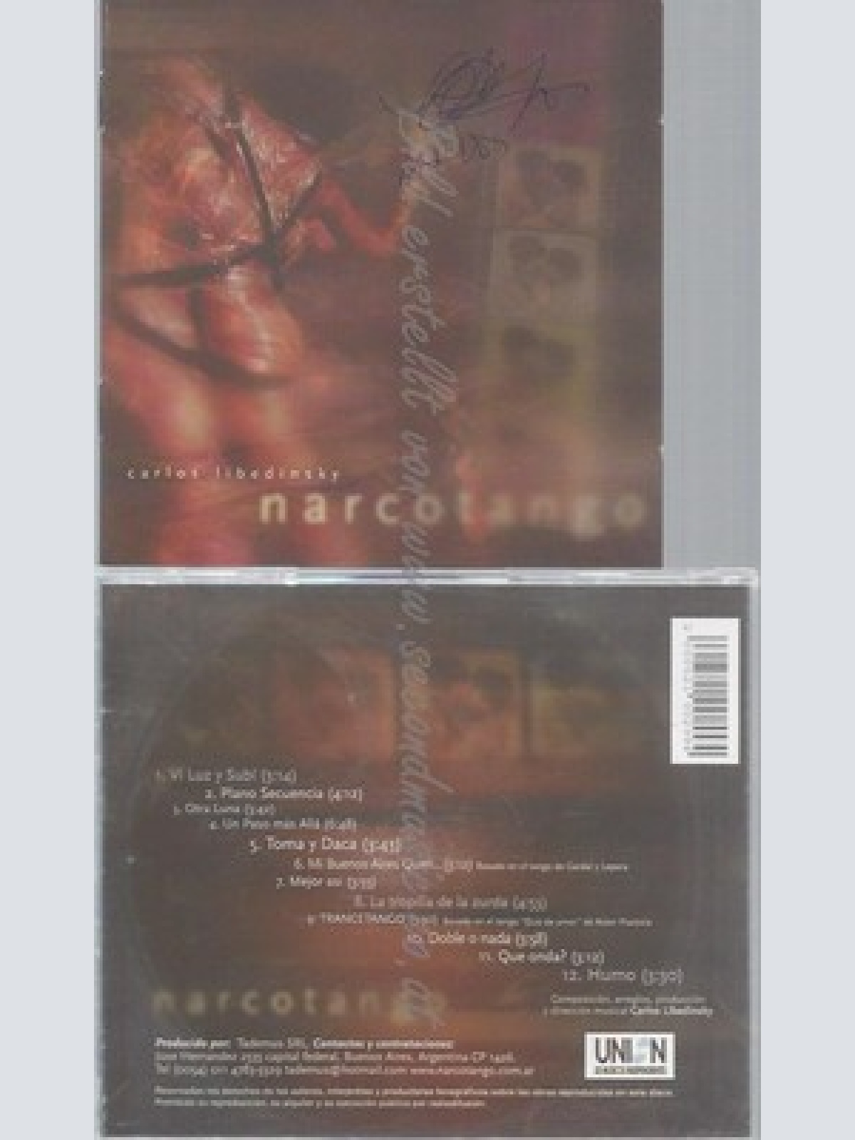 CD--CARLOS LIBEDINSKY -- -- NARCOTANGO 2