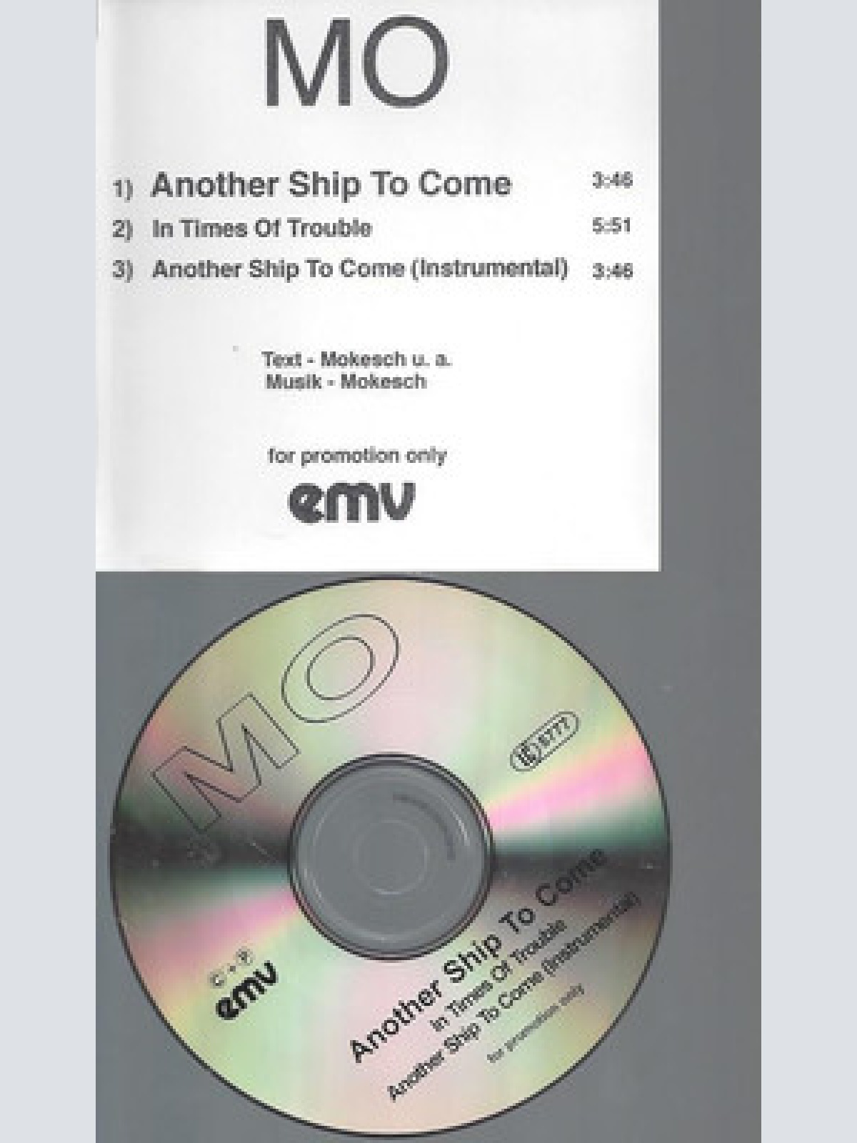 CD--PROMO--MO--MOKESCH--ANOTHER SHIP TO COME