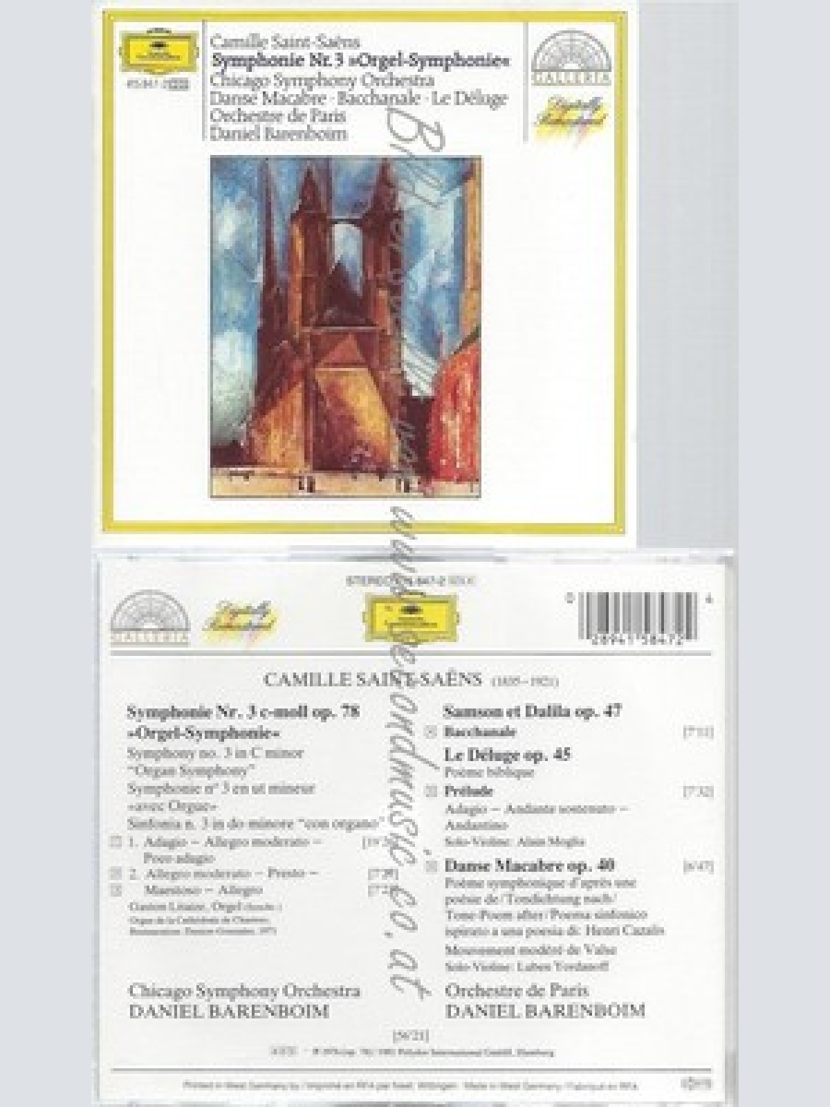 CD--GASTON LITAIZE, DANIEL BARENBOIM, CHICAGO SYMPHONY ORCHESTRA UND ORCHESTRE D