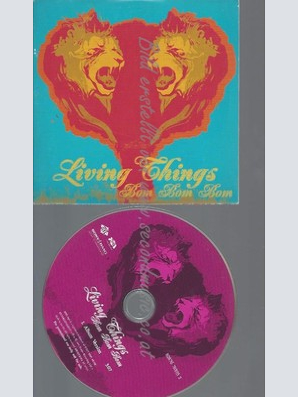 CD--LIVING THINGS--BOM BOM BOM--PROMO--IMPORT