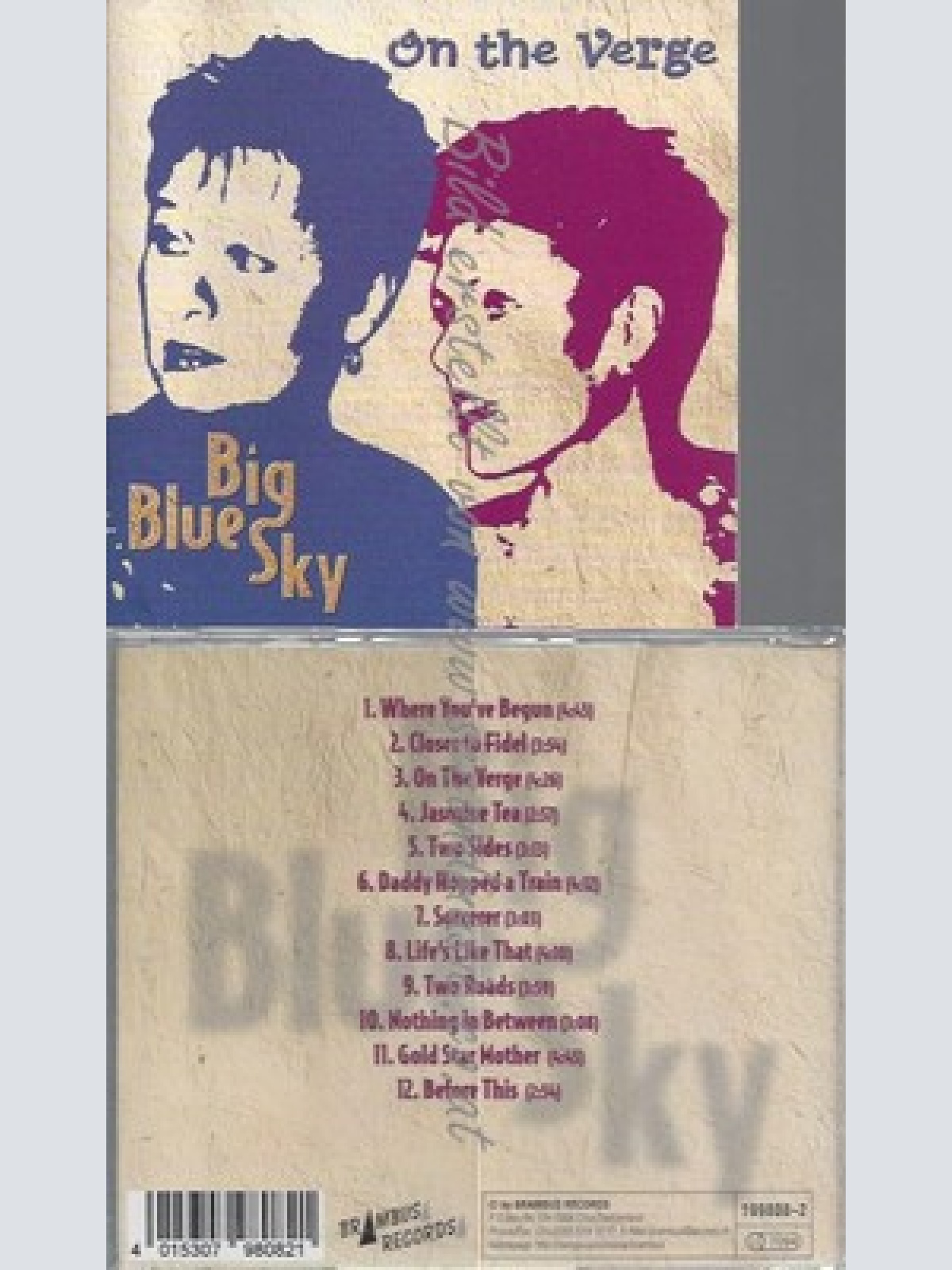 CD--BIG BLUE SKY--ON THE VERGE