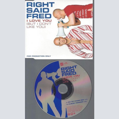 CD--PROMO--RIGHT SAID FRED--I LOVE YOU