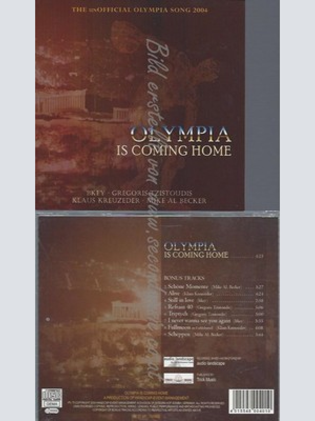 CD--BKEY--OLYMPIA IS COMING HOME [SINGLE-CD]