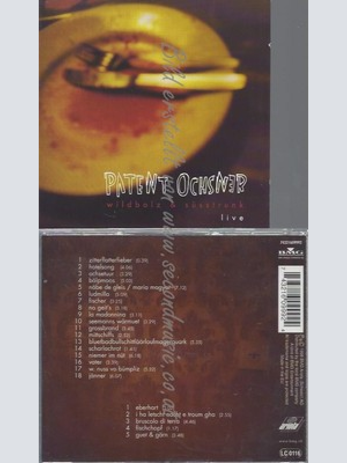 CD--WILDBOLZ & SUESSTRUNK LIVE--PATENT OCHSNER