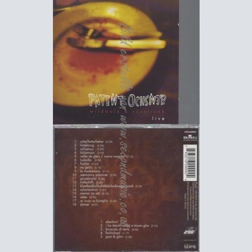 CD--WILDBOLZ & SUESSTRUNK LIVE--PATENT OCHSNER