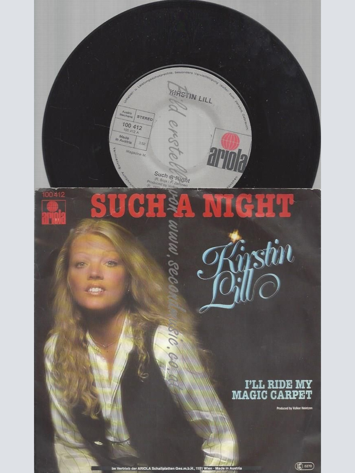 7"  Kirstin Lill  Such A Night