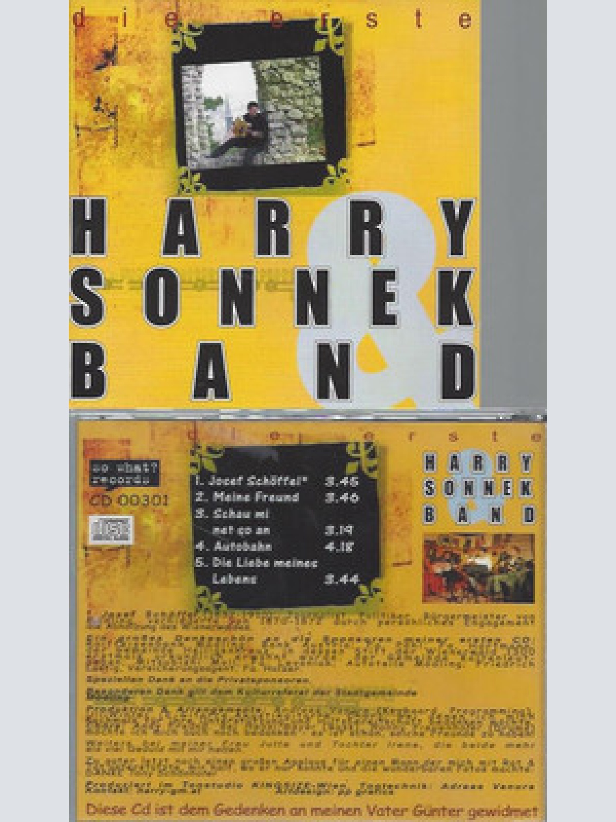 CD--HARRY SONNEK BAND--DIE ERSTE