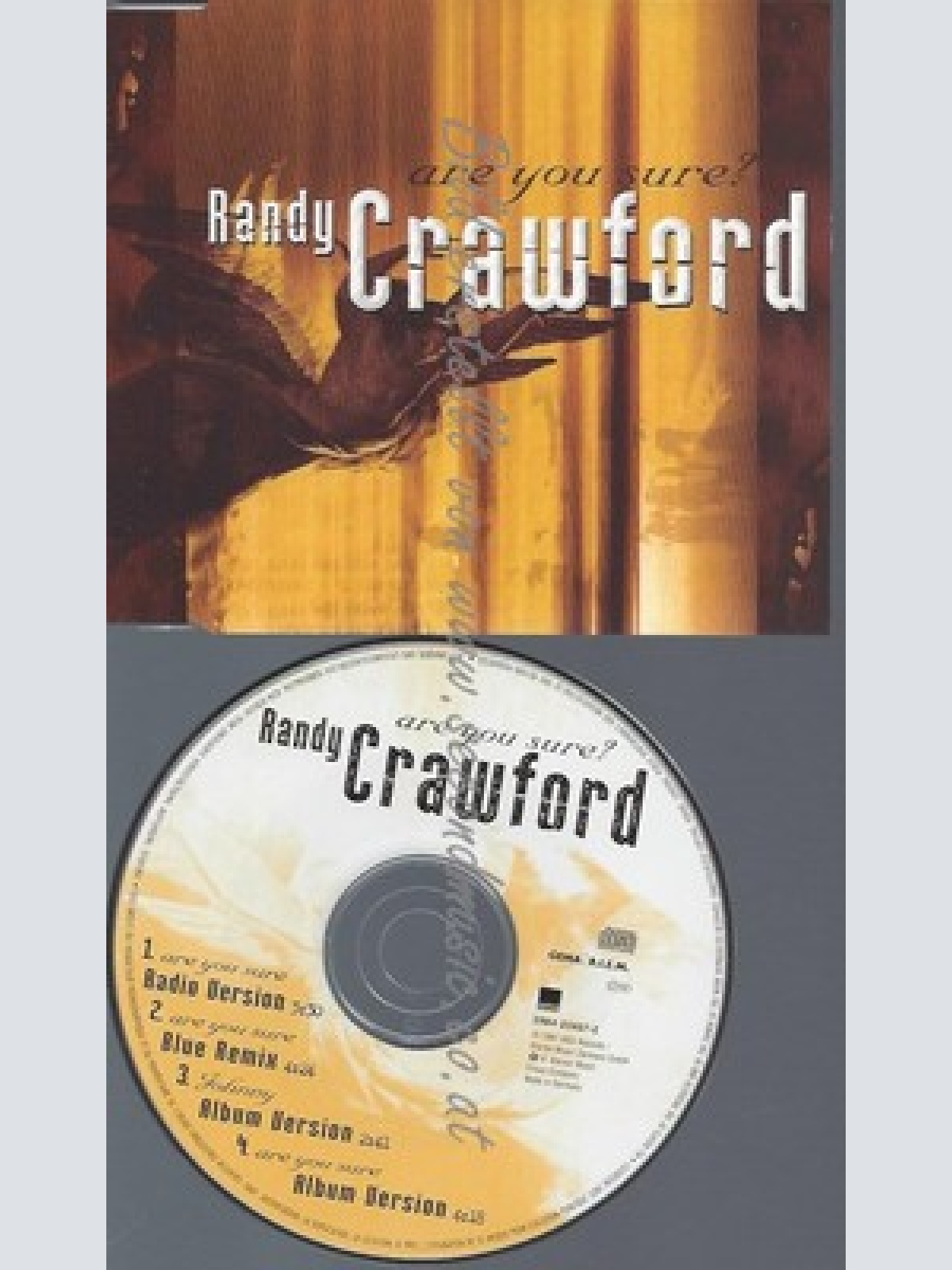 CD--RANDY CRAWFORD--ARE YOU SURE