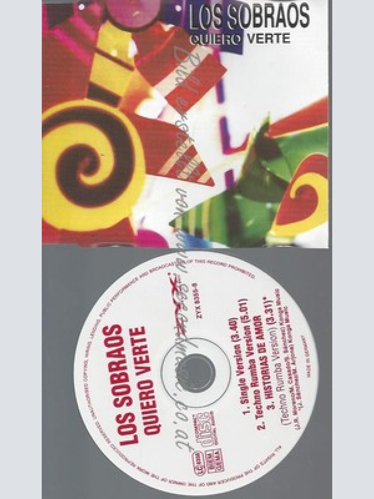 CD--LOS SOBRAOS--QUIERO VERTE