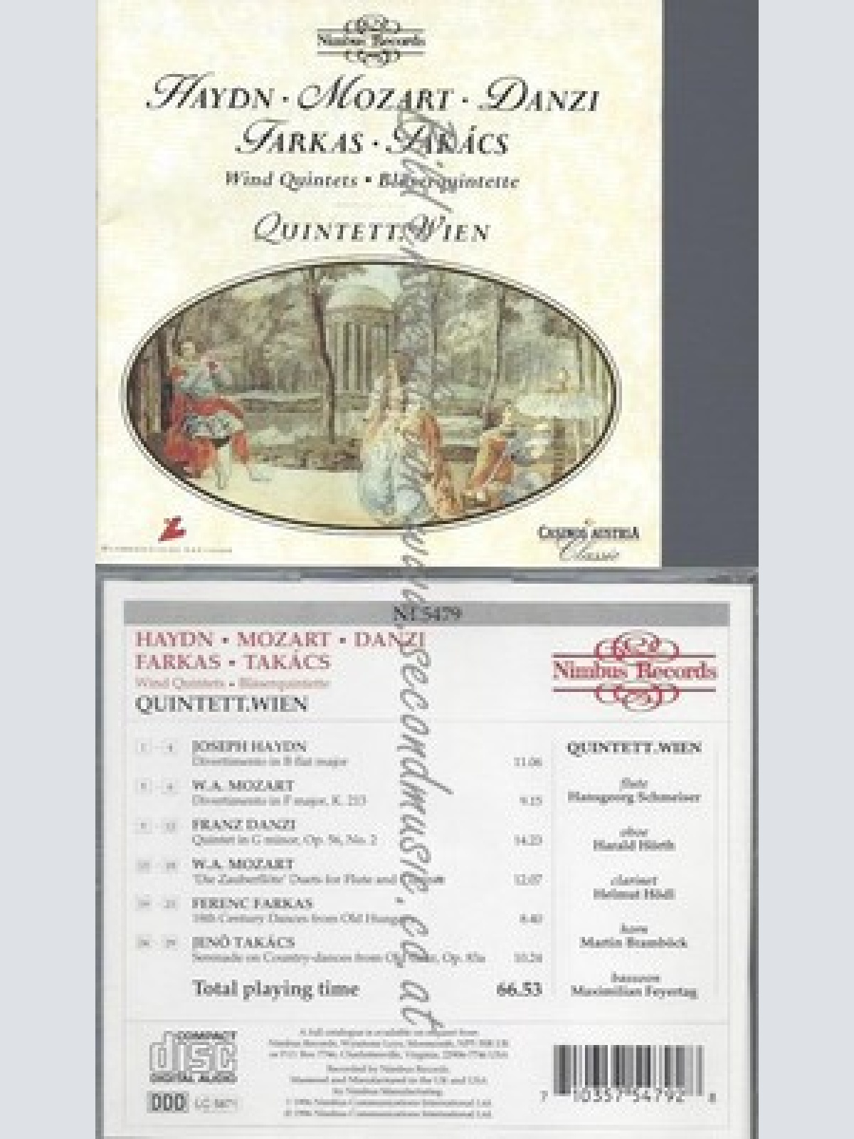 CD--QUINTETT WIEN UND QUINTETT.WIEN--WIND QUINTETS