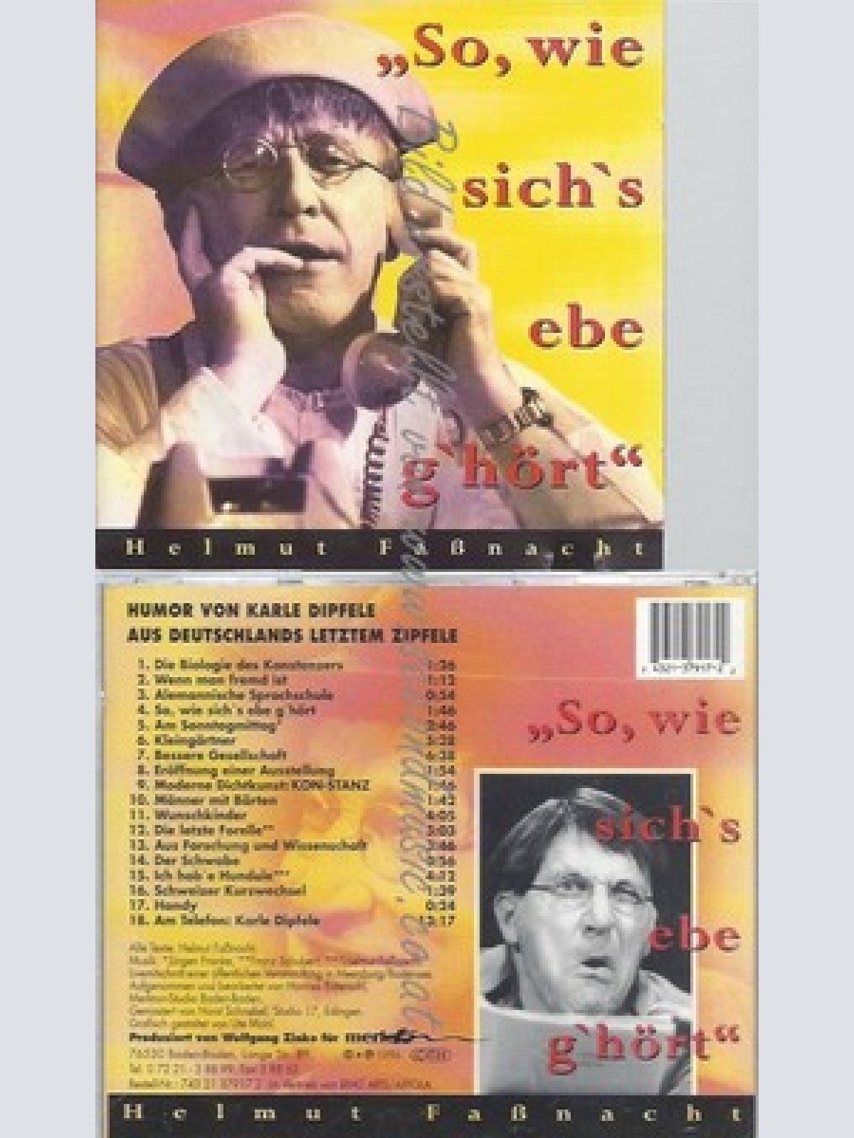 CD--HELMUT FASSNACHT--SO, WIE SICH'S EBE G'HOERT