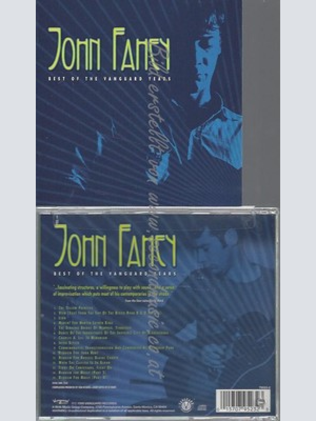 CD--JOHN FAHEY--BEST OF THE VANGARD YEARS | IMPORT