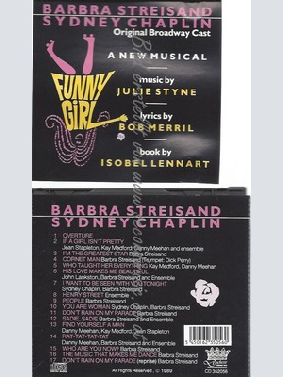 CD--SYDNEY CHAPLIN [ORIGINAL BROADWAY CAST] [SOUNDTRACK] [AUDIO CD]CD/ BARBRA