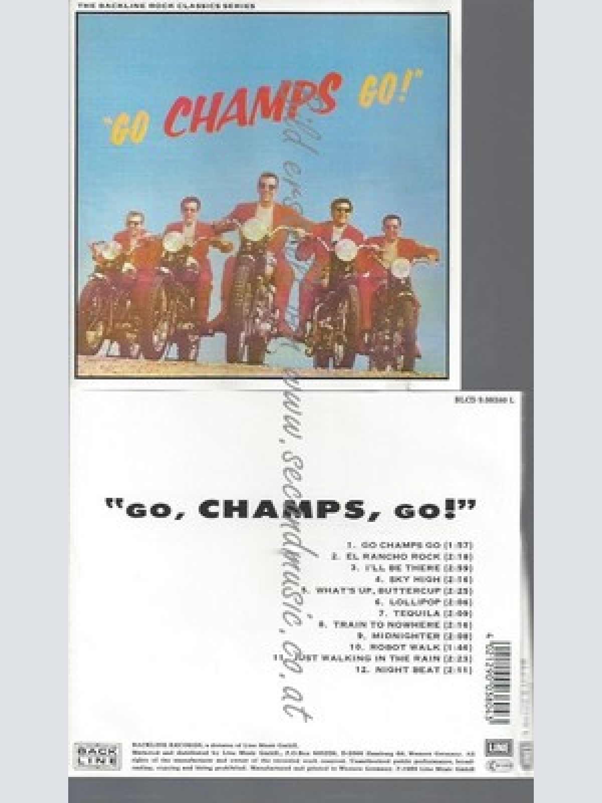 CD--THE CHAMPS--GO CHAMPS GO - TEQUILA-