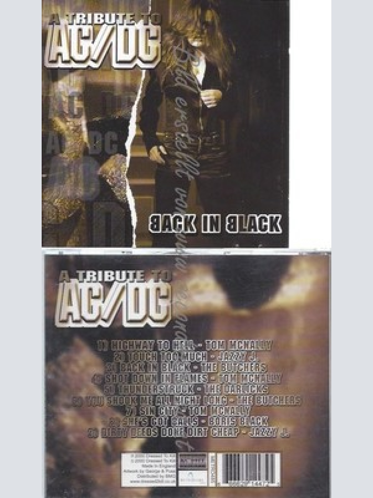 CD--VA-BACK IN BLACK--BACK IN BLACK--A TRIBUTE TO AC DC  | IMPORT