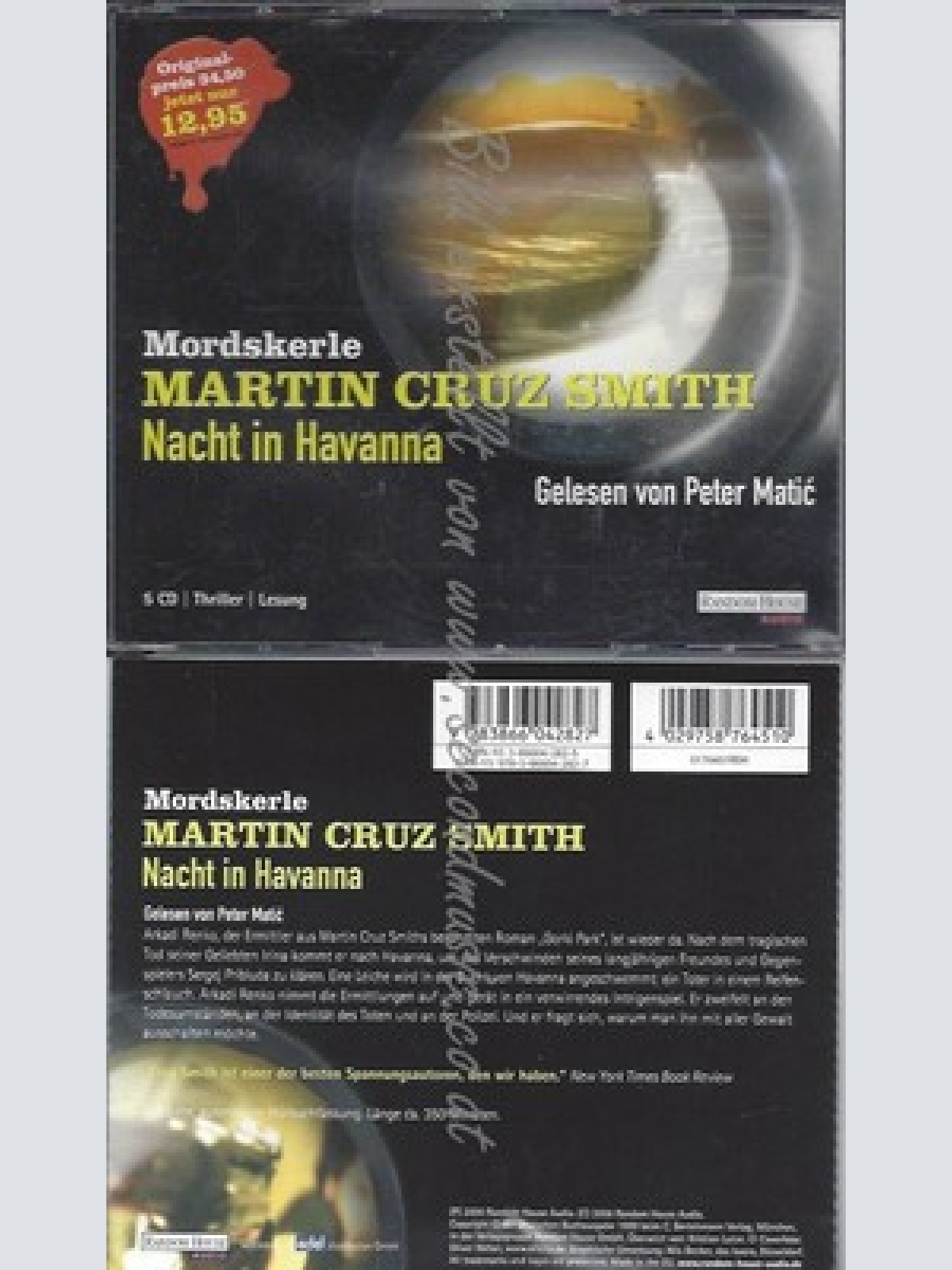 CD--PETER MATIC UND MARTIN CRUZ SMITH - AUDIOBOOK -- -MORDSKERLE- NACHT IN HAVAN