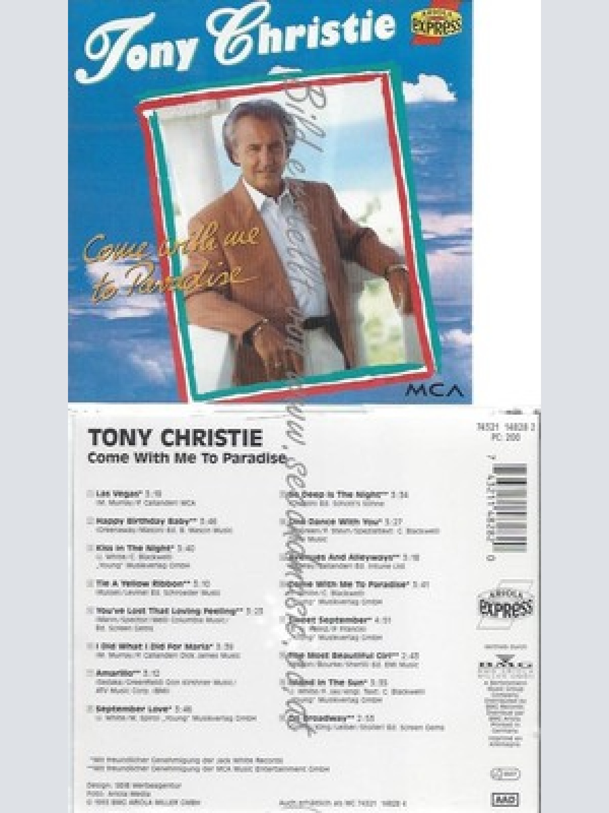 CD--TONY CHRISTIE - - -- COME WITH ME TO PARADISE