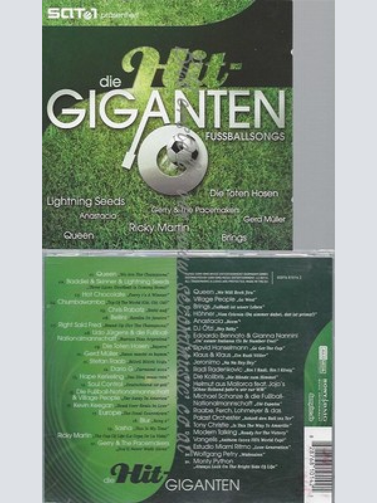 CD--VARIOUS - - - DOPPEL-CD -- DIE HIT GIGANTEN - FUSSBALLSONGS
