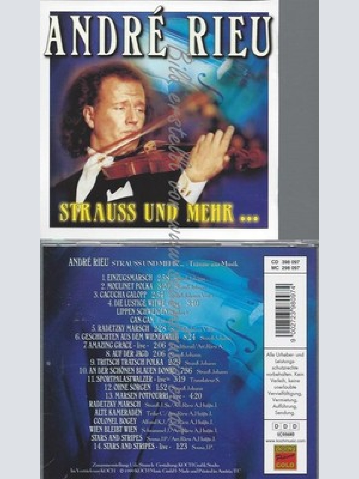 CD--ANDRE RIEU, JOHANN STRAUSS -KOMPONIST-, LEHAR UND SOUSA - - -- STRAUß UND CO