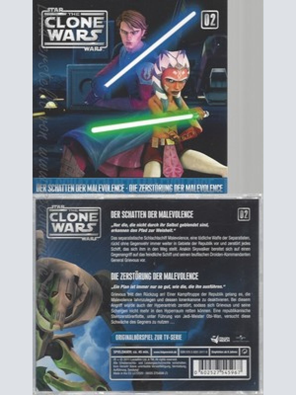 CD--DIE ZERSTOERUNG DER MALEVOLENCE / THE CLONE WARS - - -- 02: DER SCHATTEN DER