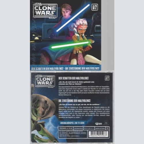 CD--DIE ZERSTOERUNG DER MALEVOLENCE / THE CLONE WARS - - -- 02: DER SCHATTEN DER
