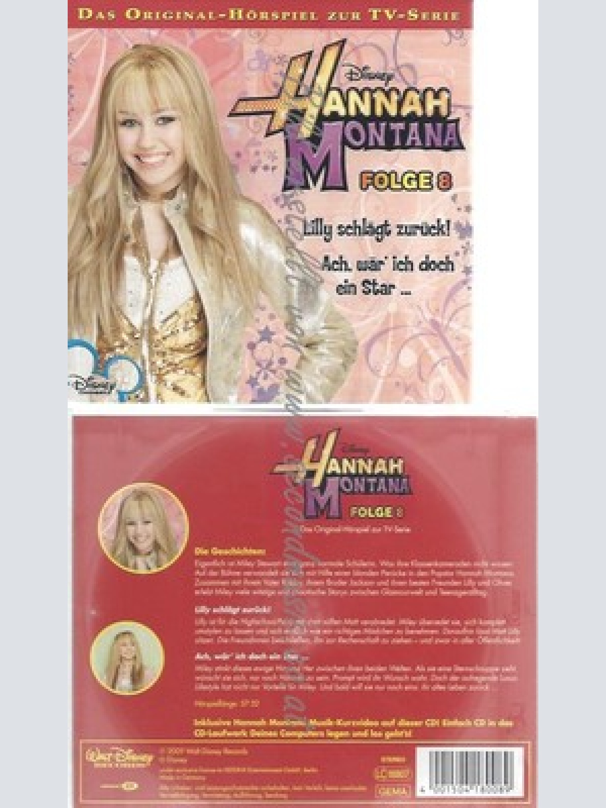 CD--HANNAH MONTANA - - -- HANNAH MONTANA FOLGE 8