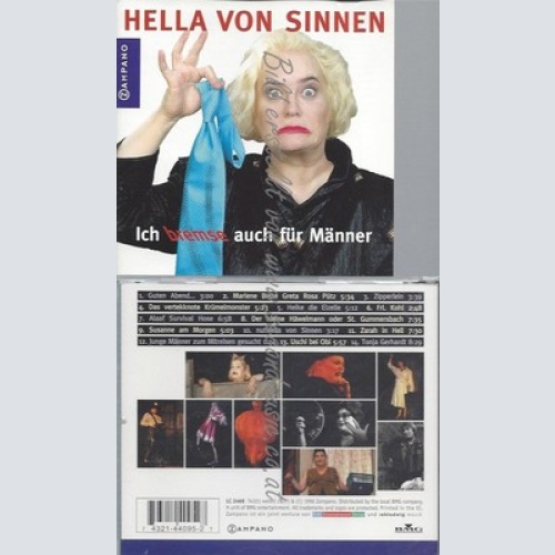 CD--HELLA VON  SINNEN - - -- ICH BREMSE AUCH FUER MAENNER