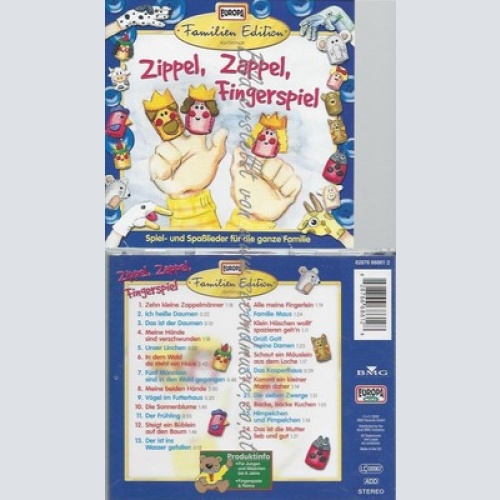 CD--FAMILIEN EDITION--ZIPPEL,ZAPPEL,FINGERSPIEL