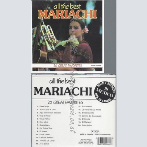 CD--ALL THE BEST -SERIES---ALL THE BEST MEXICO MARIACHI - 20 GREAT FAVORITES