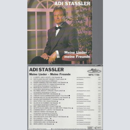 CD--ADI STASSLER--MEINE LIEDER MEINE FREUNDE