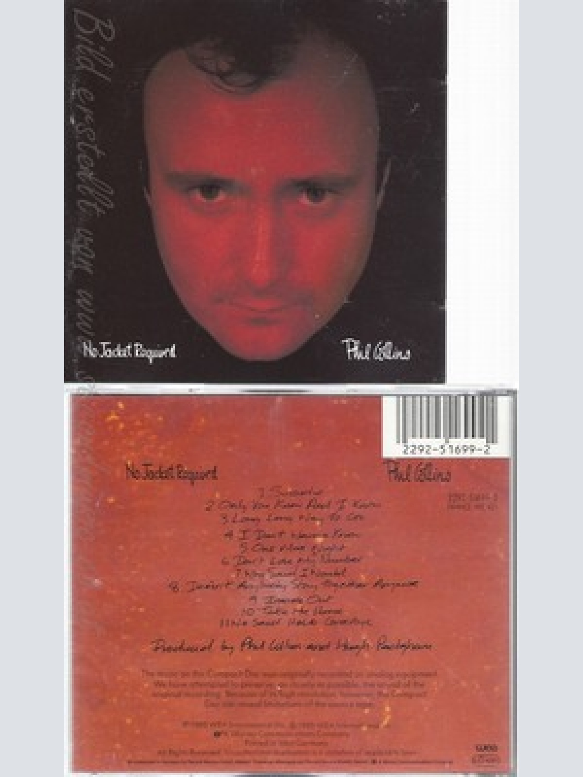 CD--PHIL COLLINS--NO JACKET REQUIRED
