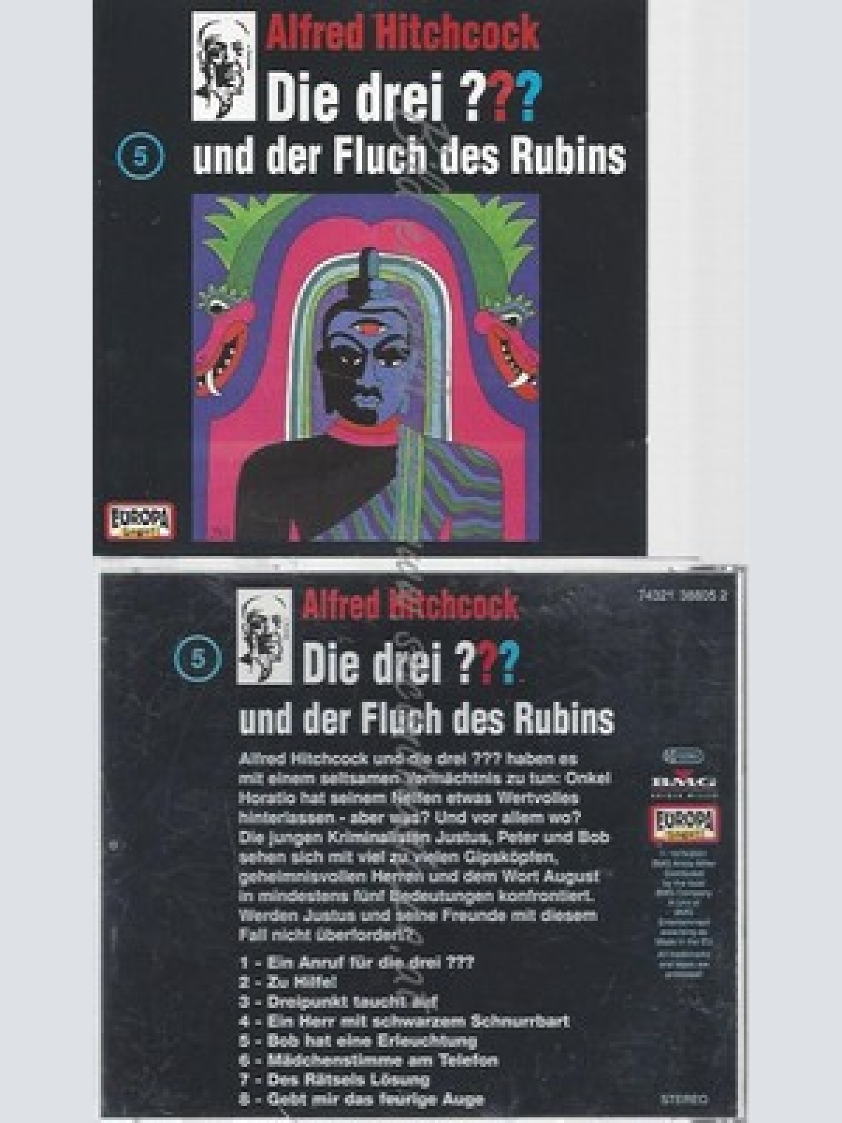 CD--DIE DREI --UND DER FLUCH DES RUBINS