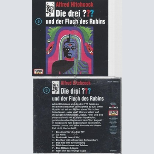 CD--DIE DREI --UND DER FLUCH DES RUBINS