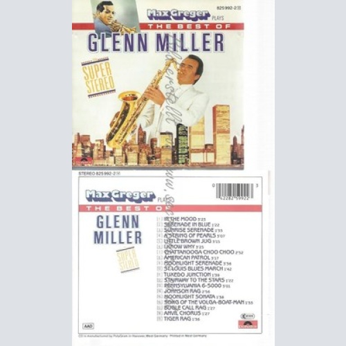 CD--MAX GREGER--THE BEST OF GLENN MILLER