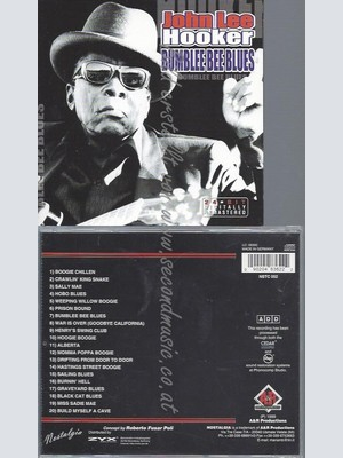 CD--JOHN LEE HOOKER -- BUMBLE BEE BLUES