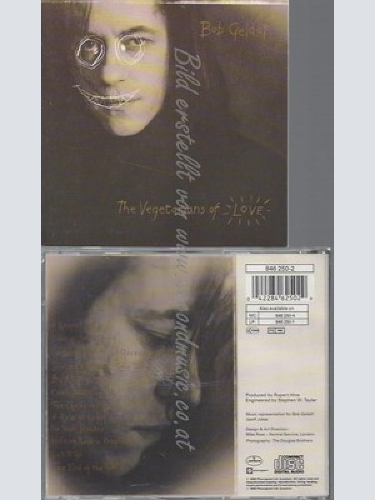 CD--BOB GELDOF -- -- VEGETARIANS OF LOVE