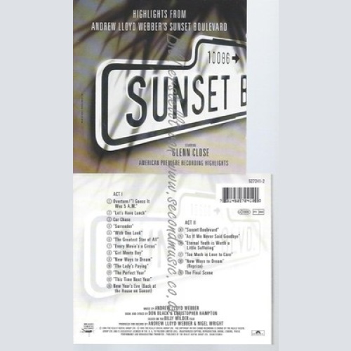 CD--ANDREW LLOYD WEBBER -- -- SUNSET BOULEVARD --