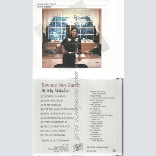 CD--TOWNES VAN ZANDT--AT MY WINDOW