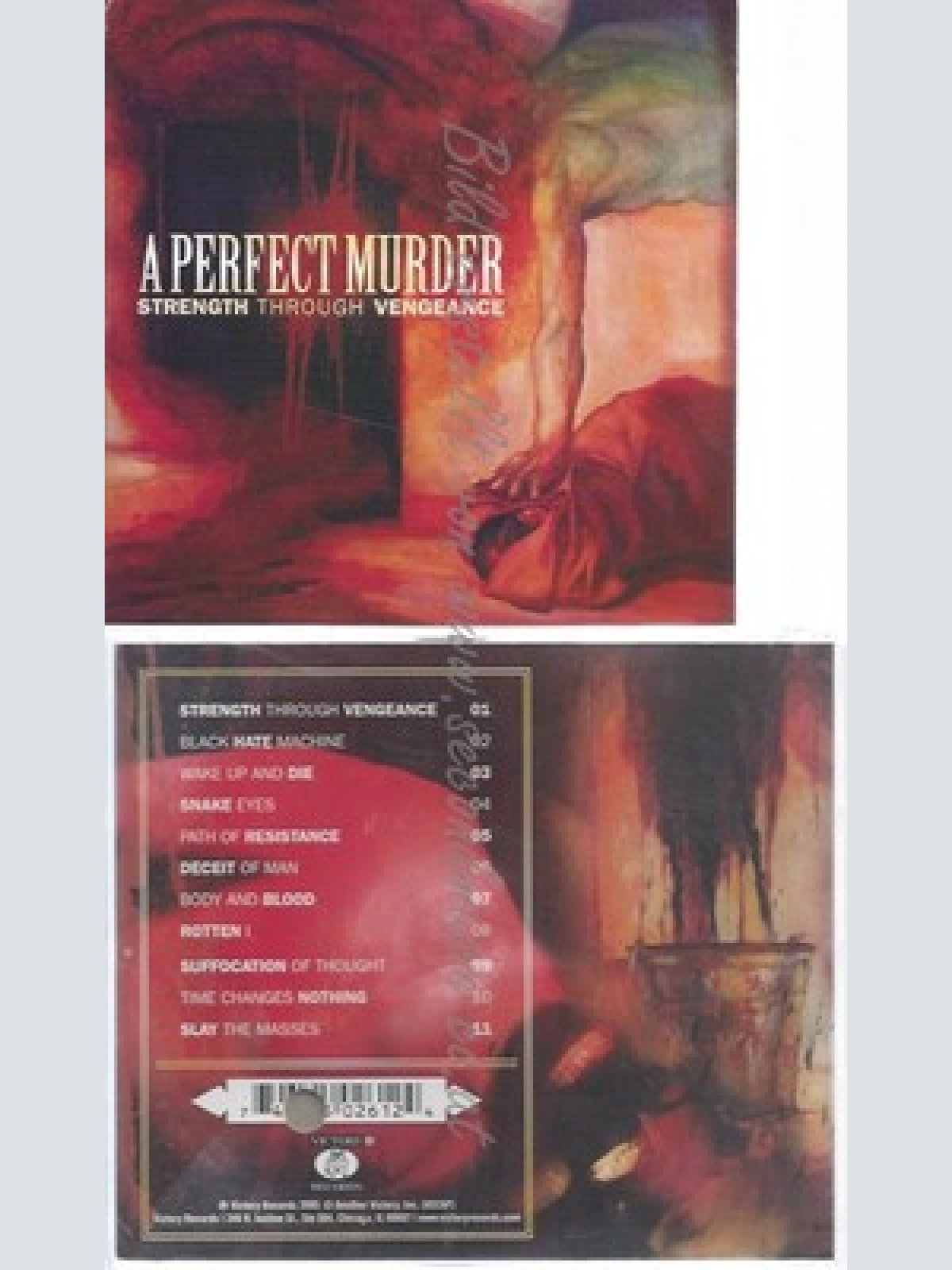 CD--A PERFECT MURDER--STRENGTH THROUGH VENGEANCE--PROMO