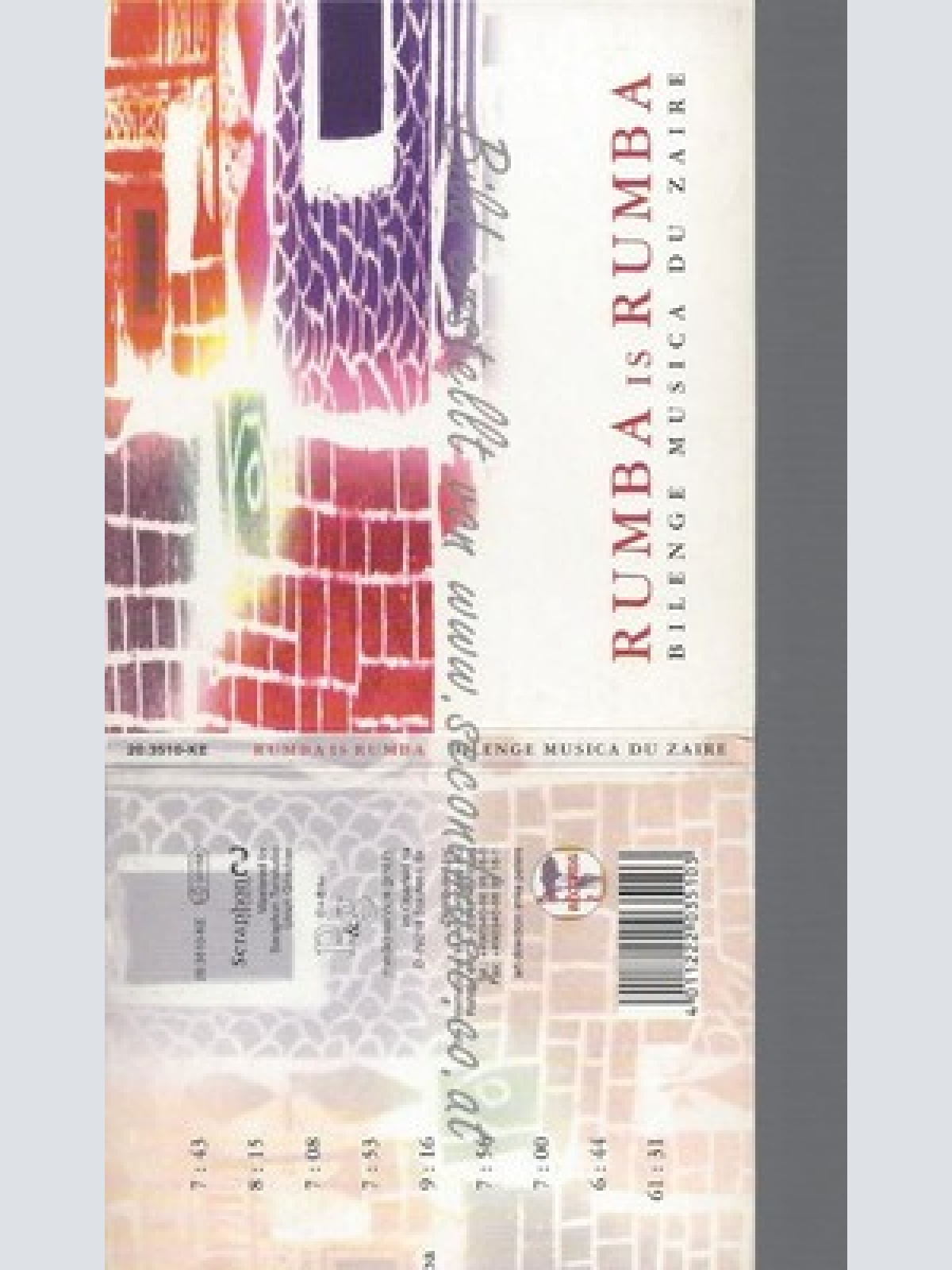 CD--BILENGE MUSICA DU ZAIRE -- -- RUMBA IS RUMBA