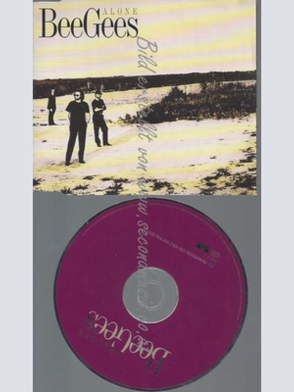 CD--PROMO--BEE GEES--ALONE--