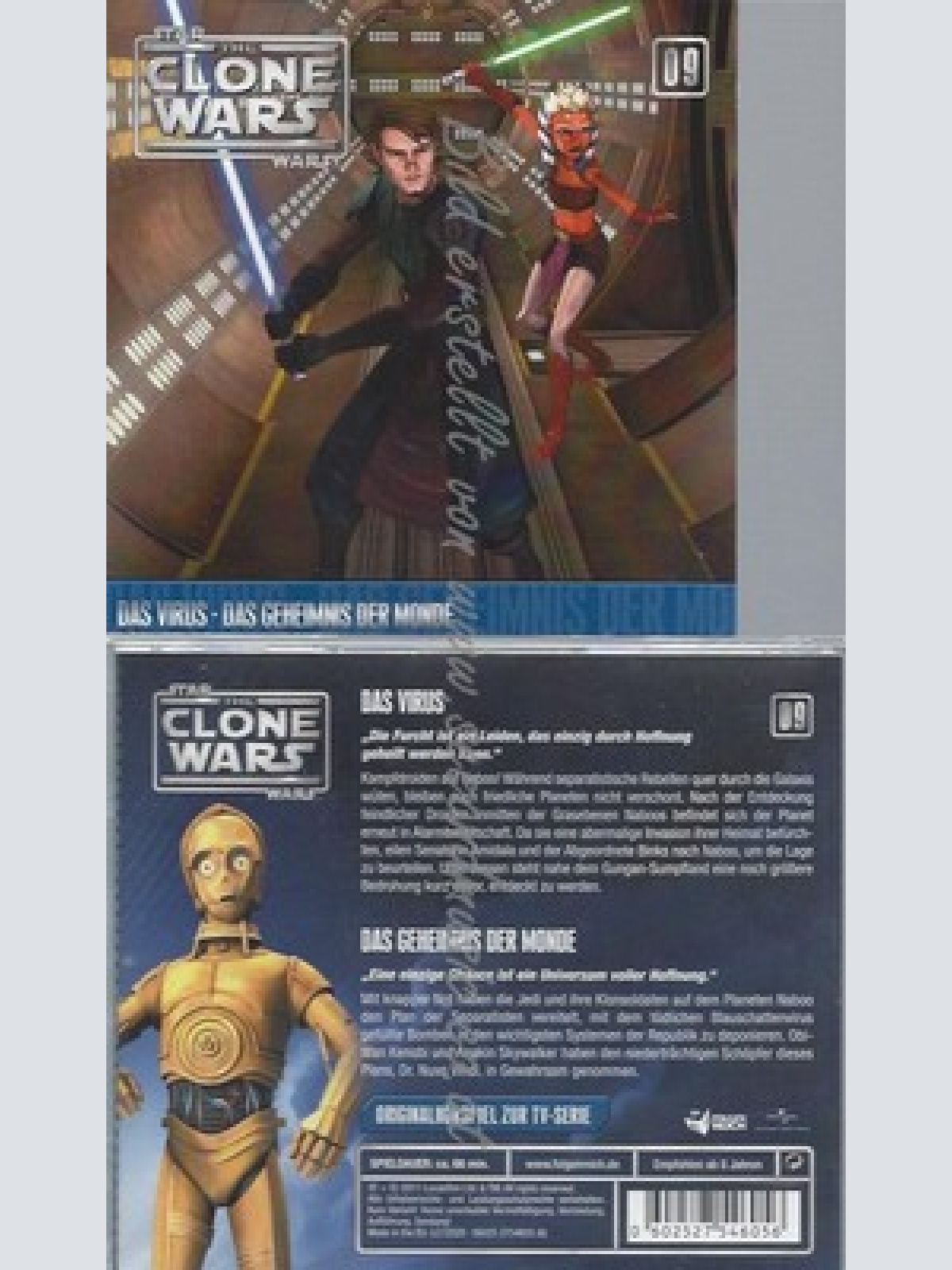 CD--DAS GEHEIMNIS DER MONDE / THE CLONE WARS - - -- 09: DAS VIRUS