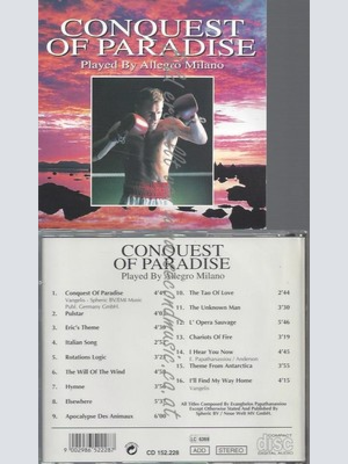 CD--VANGELIS -- CONQUEST OF PARADISE --